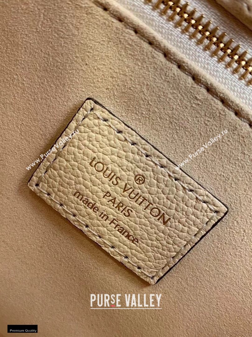Louis Vuitton Bicolor Onthego PM Bag Monogram Empreinte Leather M45654 Cream/Bois de Rose Pink 2021 (kiki-21020119)