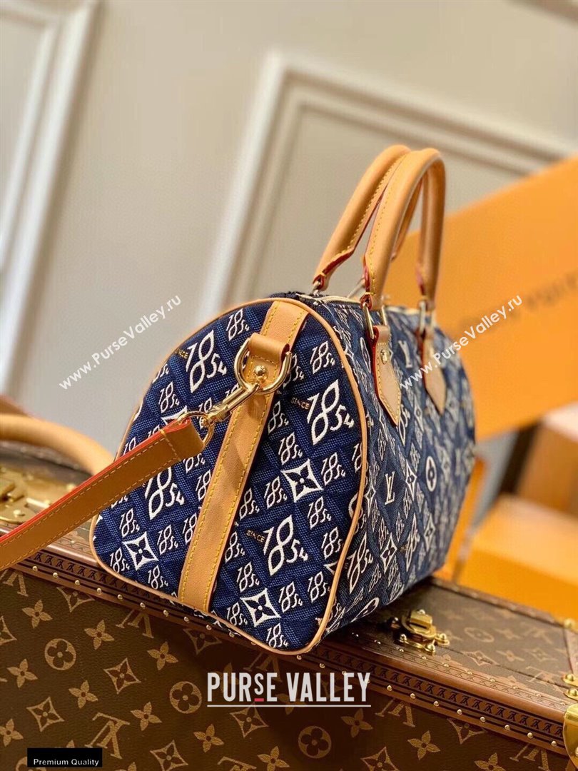 Louis Vuitton Since 1854 Speedy Bandoulière 25 Bag M57400 Blue 2021 (kiki-21020222)