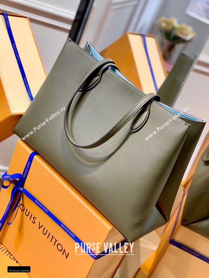 Louis Vuitton Lockme Shopper Tote Bag M57508 Khaki Green 2021 (kiki-21020114)