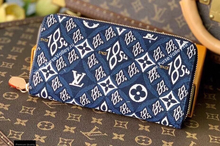 Louis Vuitton Since 1854 Zippy Wallet M80212 Blue 2021 (kiki-21020225)
