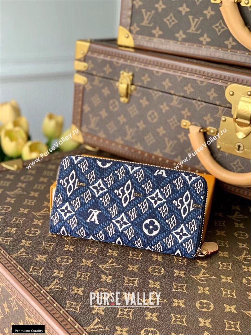 Louis Vuitton Since 1854 Zippy Wallet M80212 Blue 2021 (kiki-21020225)