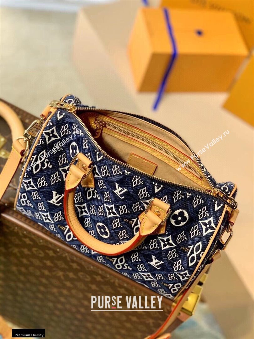 Louis Vuitton Since 1854 Speedy Bandoulière 25 Bag M57400 Blue 2021 (kiki-21020222)