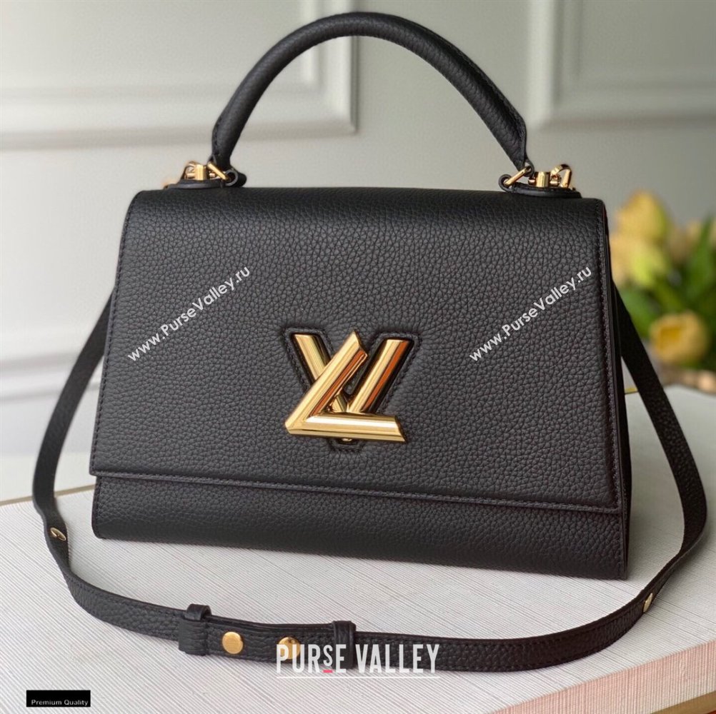 Louis Vuitton Twist One Handle MM Bag M57090 Black 2021 (kiki-21020101)