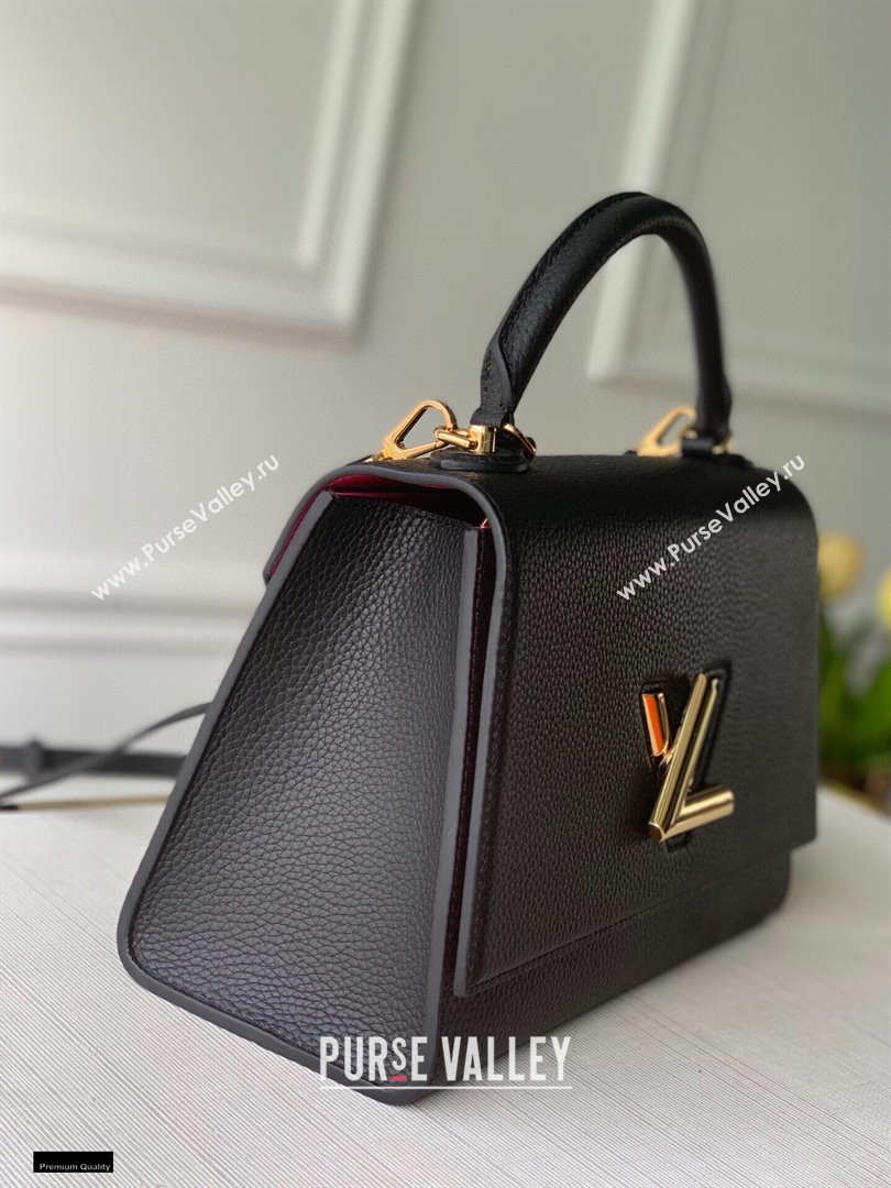 Louis Vuitton Twist One Handle MM Bag M57090 Black 2021 (kiki-21020101)