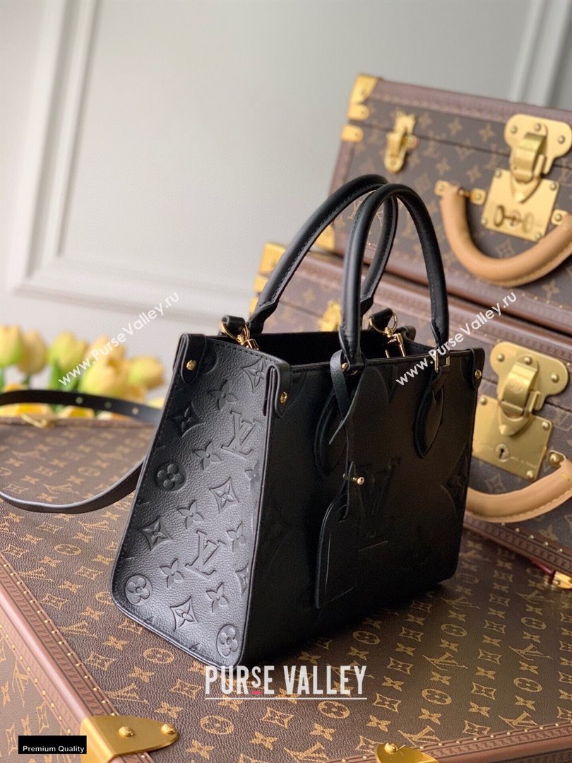 Louis Vuitton Onthego PM Bag Monogram Empreinte Leather Black 2021 (kiki-21020115)