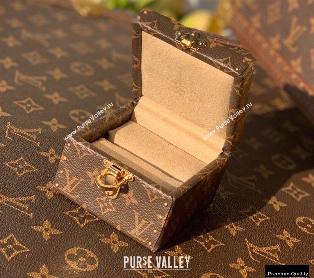 Louis Vuitton Monogram Canvas Ecrin Declaration Ring Bag M21010 Creamy 2021 (kiki-21020234)