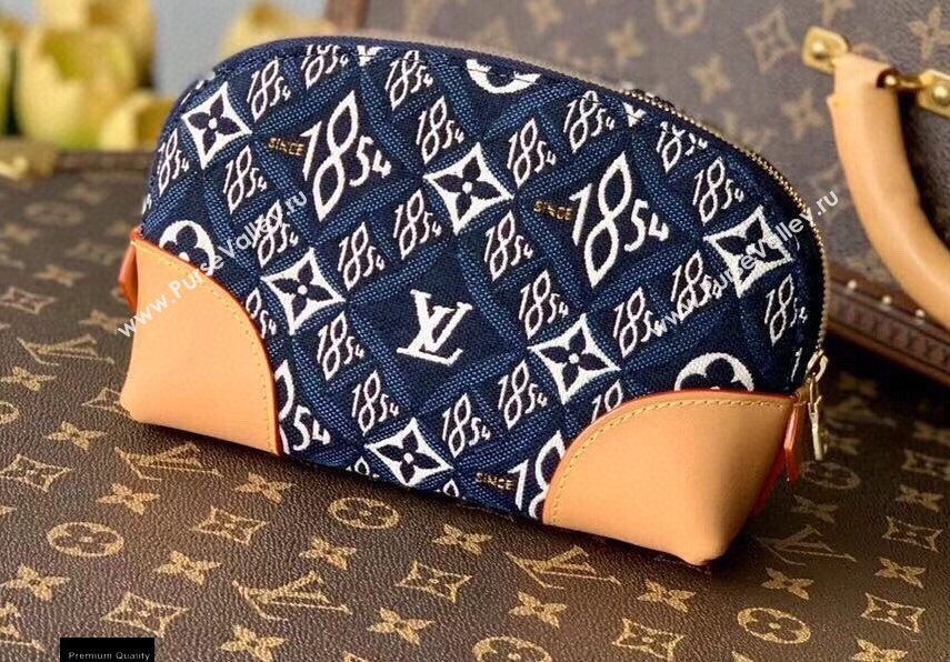 Louis Vuitton Since 1854 Pochette Cosmetique Bag M80307 Blue 2021 (kiki-21020228)