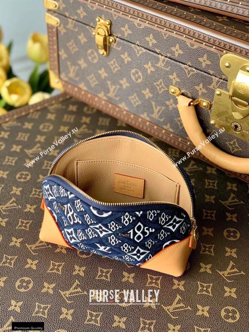 Louis Vuitton Since 1854 Pochette Cosmetique Bag M80307 Blue 2021 (kiki-21020228)