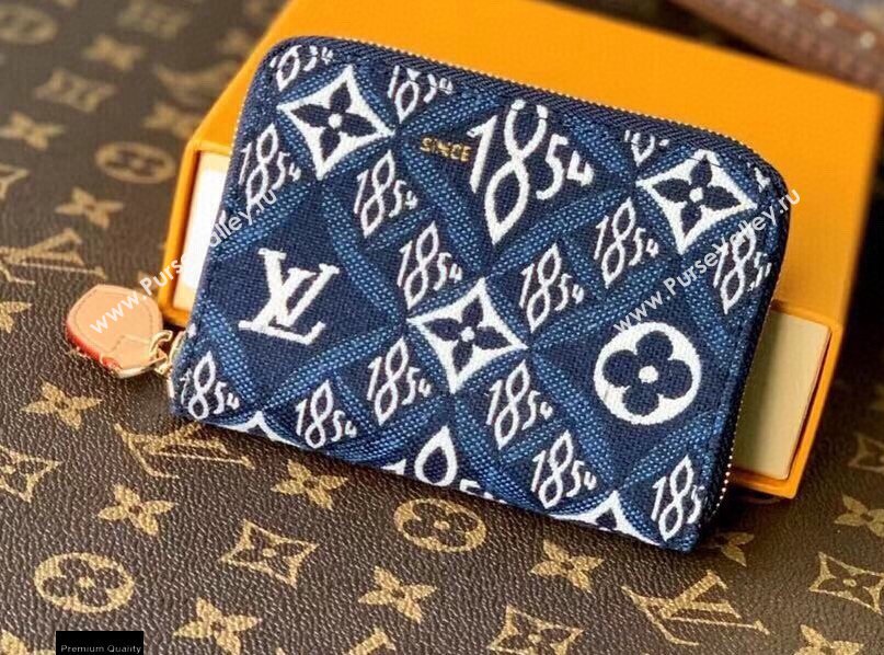 Louis Vuitton Since 1854 Zippy Coin Purse M69997 Blue 2021 (kiki-21020226)