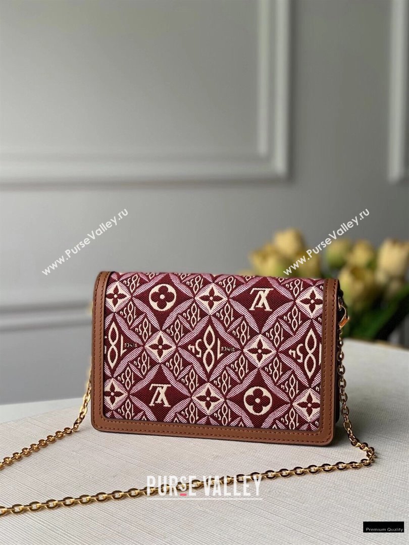 Louis Vuitton Since 1854 Dauphine Chain Wallet Bag M69992 Brown 2021 (kiki-21020210)