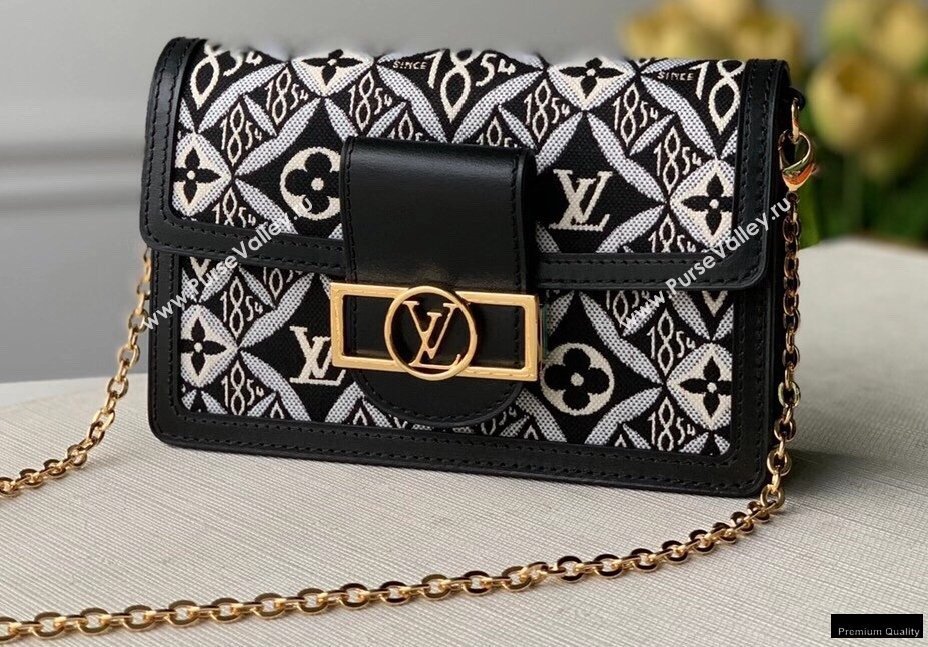 Louis Vuitton Since 1854 Dauphine Chain Wallet Bag M69992 Black 2021 (kiki-21020209)