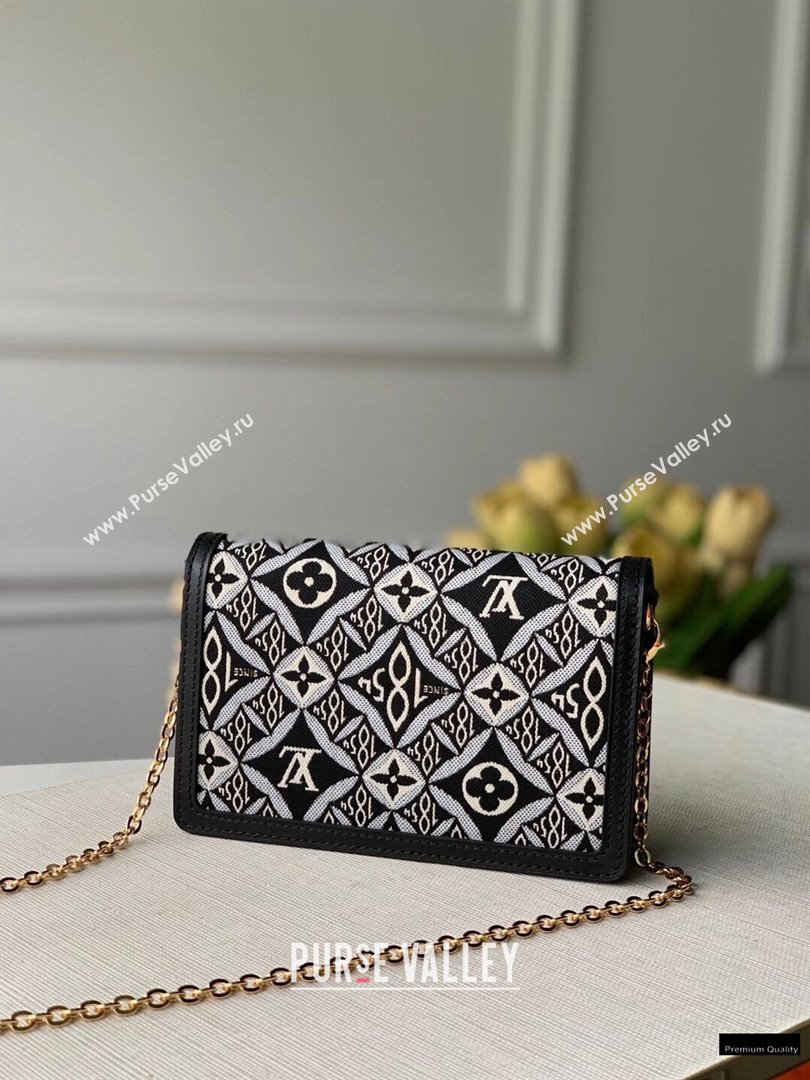 Louis Vuitton Since 1854 Dauphine Chain Wallet Bag M69992 Black 2021 (kiki-21020209)