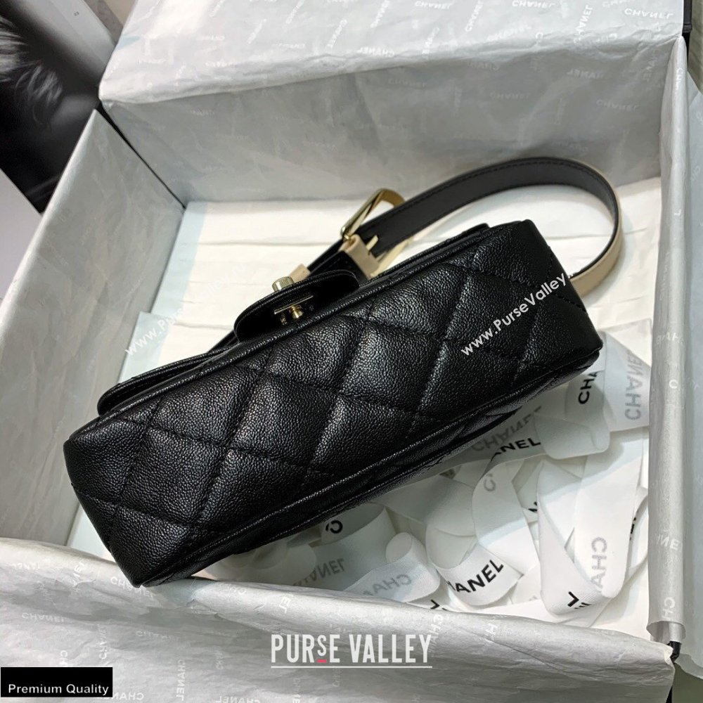 Chanel Grained Calfskin Flap Bag AS2273 Black 2021 (jiyuan-21022034)