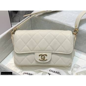 Chanel Grained Calfskin Flap Bag AS2273 White 2021 (jiyuan-21022035)