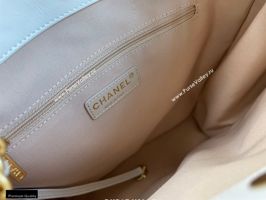 Chanel Calfskin Small Shopping Bag AS2295 White 2021 (jiyuan-21022039)