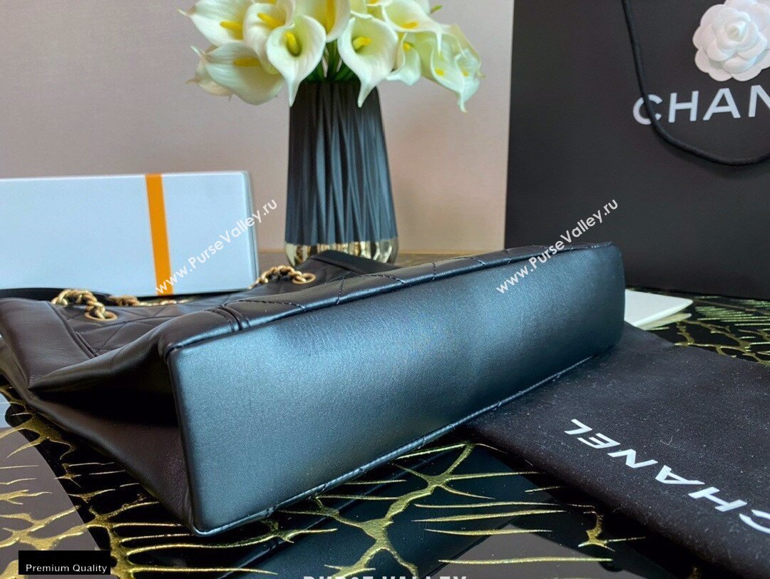 Chanel Calfskin Small Shopping Bag AS2295 Black 2021 (jiyuan-21022038)