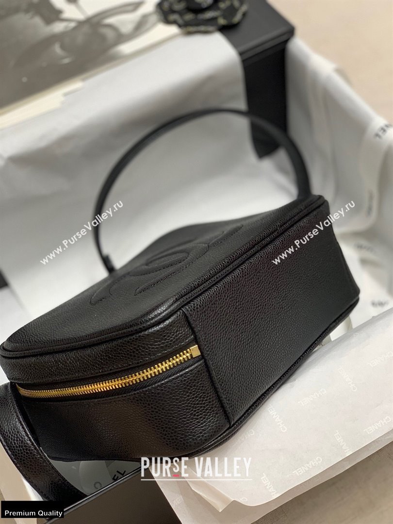 Chanel Grained Calfskin Vintage Vanity Case Bag Black 2021 (jiyuan-21022040)
