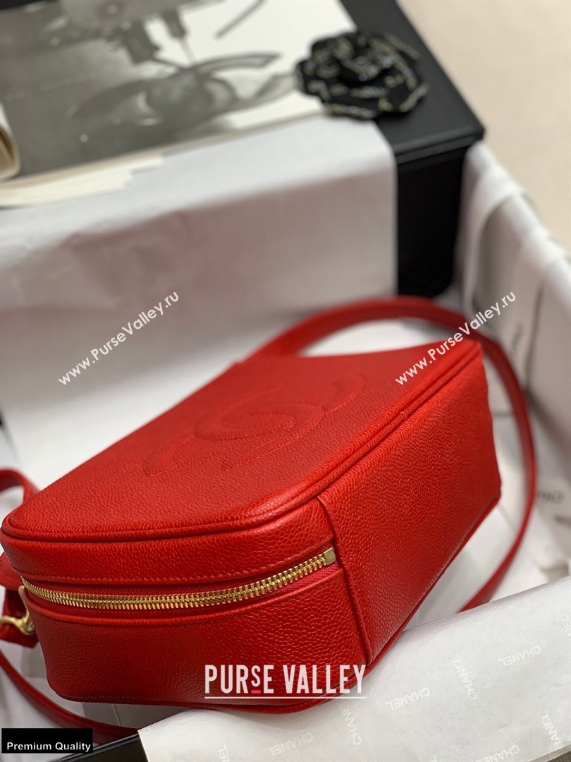 Chanel Grained Calfskin Vintage Vanity Case Bag Red 2021 (jiyuan-21022041)