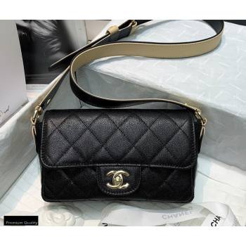 Chanel Grained Calfskin Flap Bag AS2273 Black 2021 (jiyuan-21022034)