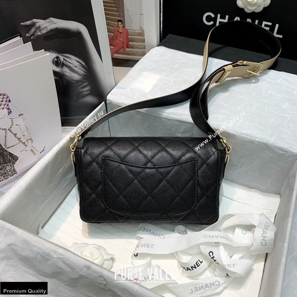 Chanel Grained Calfskin Flap Bag AS2273 Black 2021 (jiyuan-21022034)