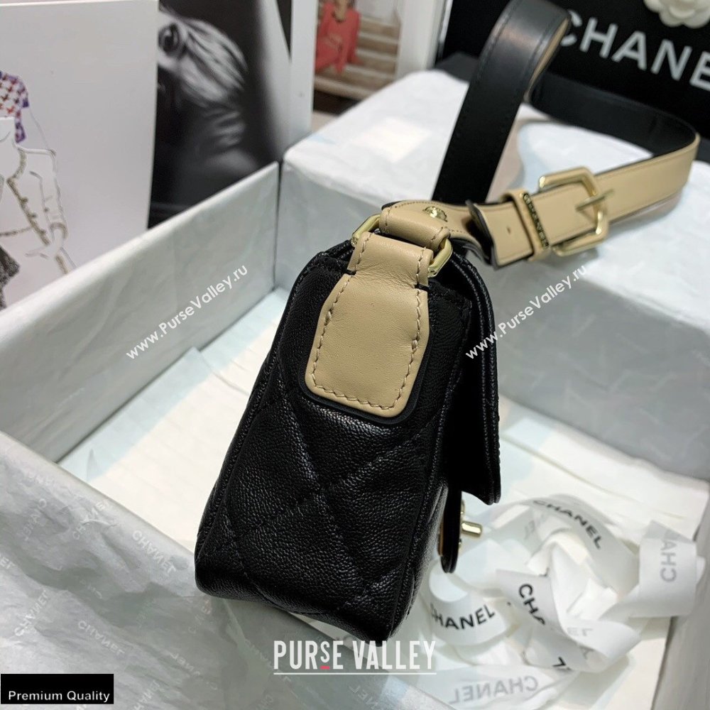 Chanel Grained Calfskin Flap Bag AS2273 Black 2021 (jiyuan-21022034)