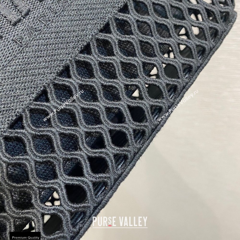 Dior DiorTravel Vanity Case Bag In Black Mesh Embroidery 2021 (vivi-21022008)