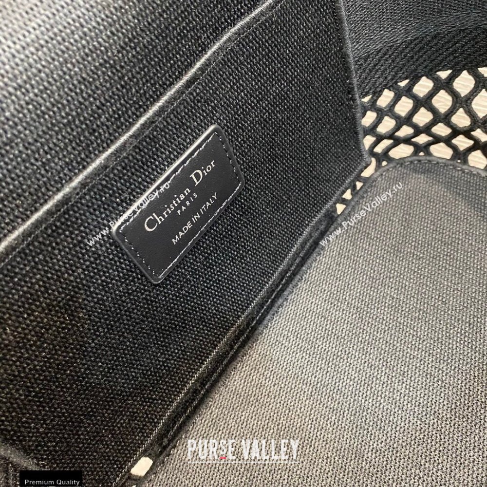Dior DiorTravel Vanity Case Bag In Black Mesh Embroidery 2021 (vivi-21022008)