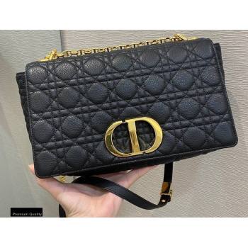 Dior Large Caro Bag in Soft Cannage Calfskin Black 2021 (vivi-21022014)