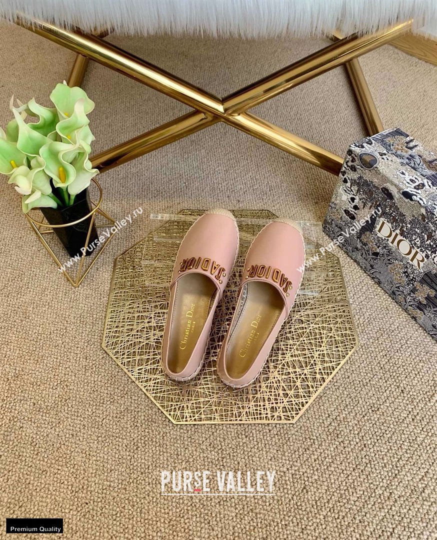 Dior Leather Jadior Espadrilles Pink 2021 (lirenfang-21022223)