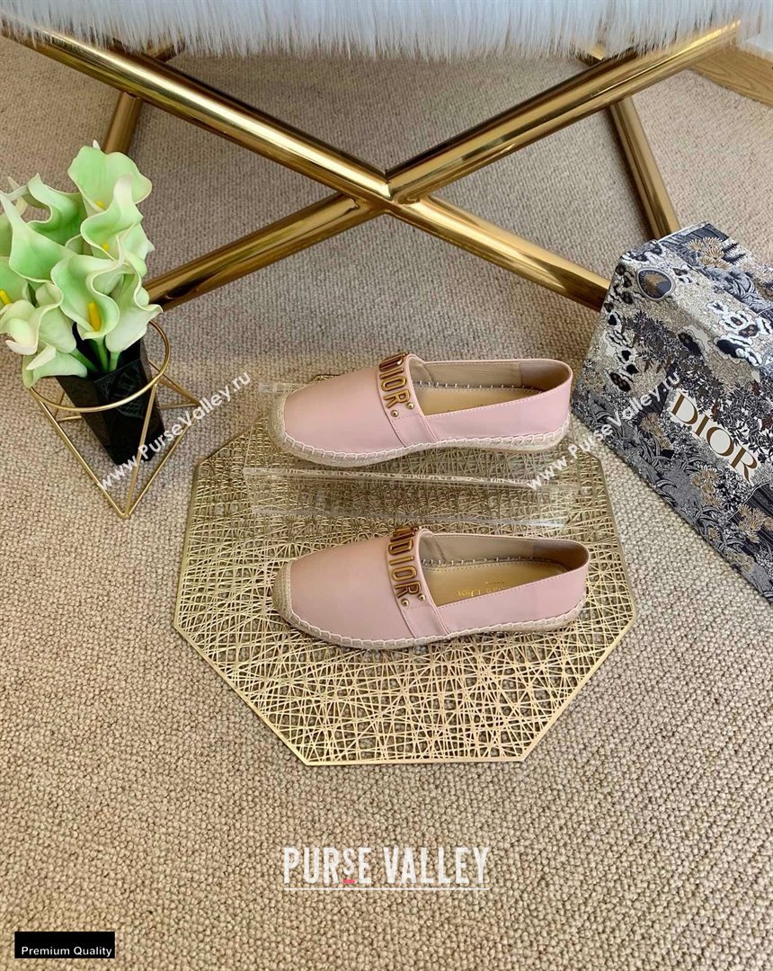 Dior Leather Jadior Espadrilles Pink 2021 (lirenfang-21022223)