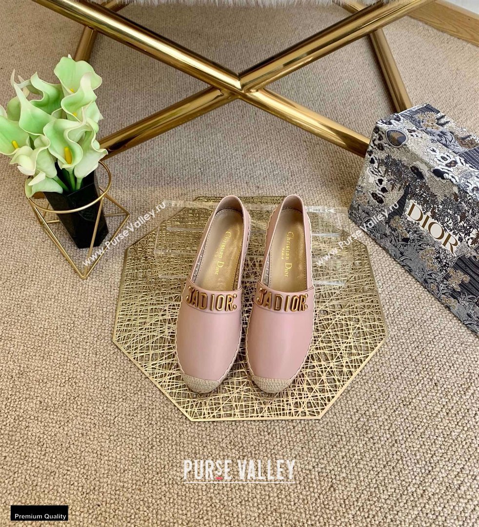 Dior Leather Jadior Espadrilles Pink 2021 (lirenfang-21022223)