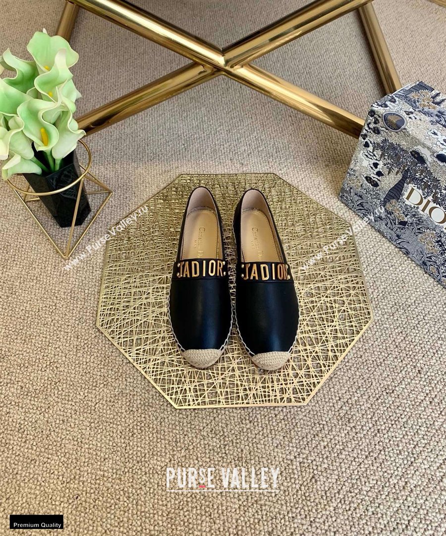 Dior Leather Jadior Espadrilles Black 2021 (lirenfang-21022220)