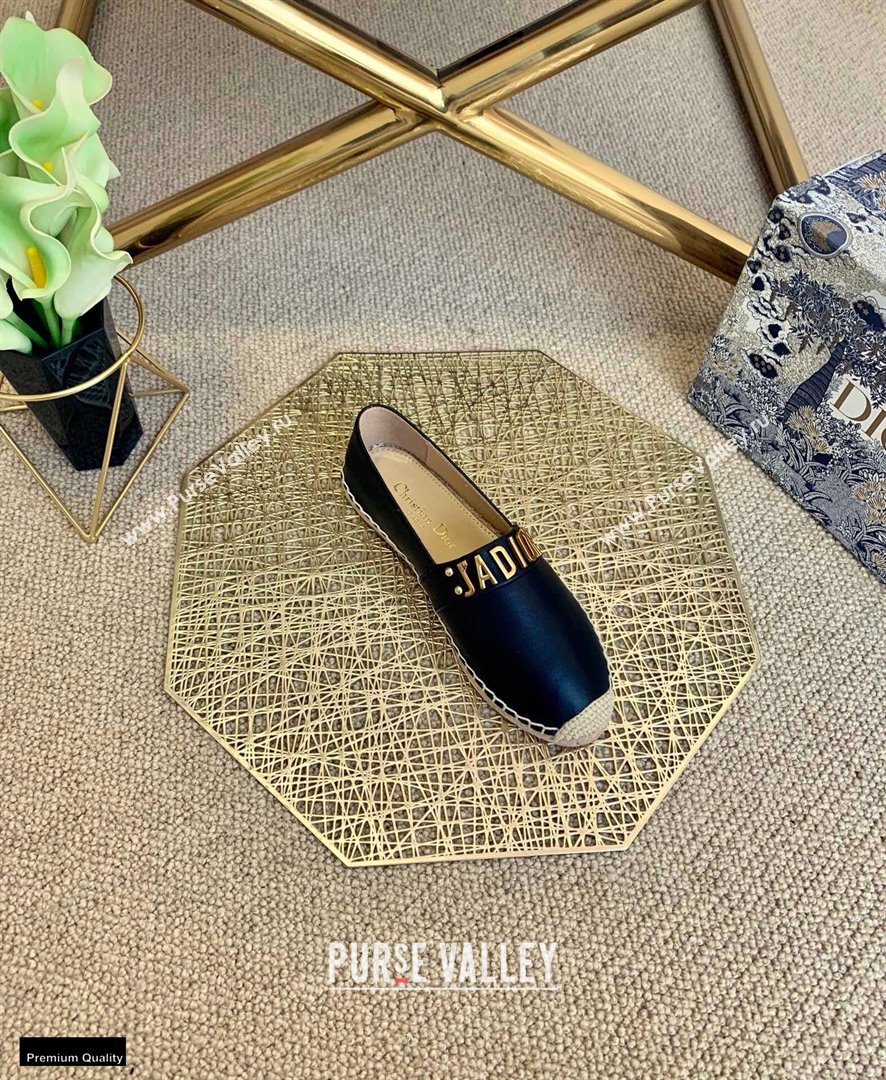 Dior Leather Jadior Espadrilles Black 2021 (lirenfang-21022220)
