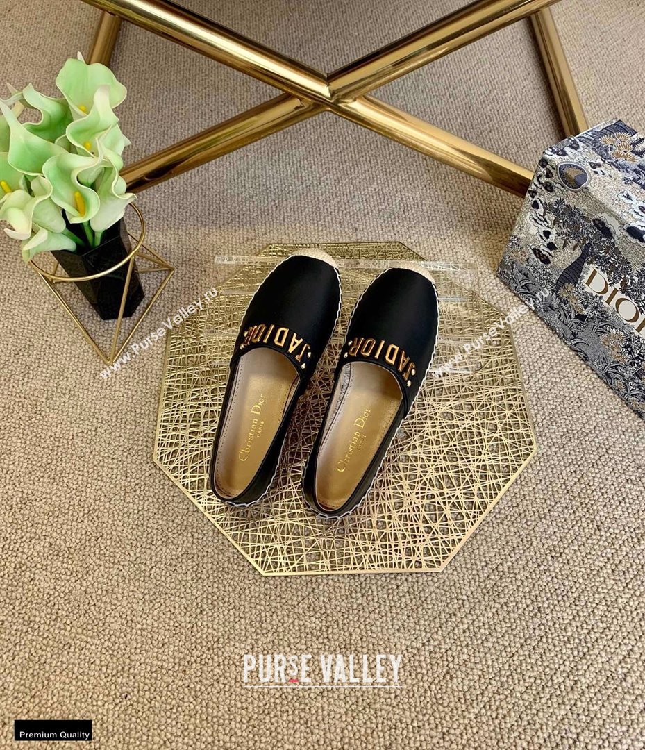 Dior Leather Jadior Espadrilles Black 2021 (lirenfang-21022220)