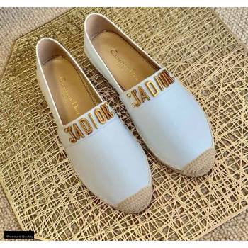 Dior Leather Jadior Espadrilles White 2021 (lirenfang-21022221)