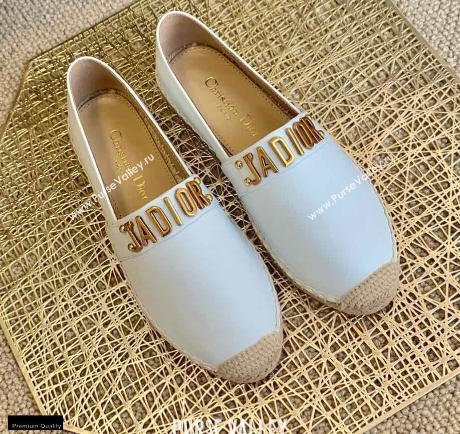 Dior Leather Jadior Espadrilles White 2021 (lirenfang-21022221)