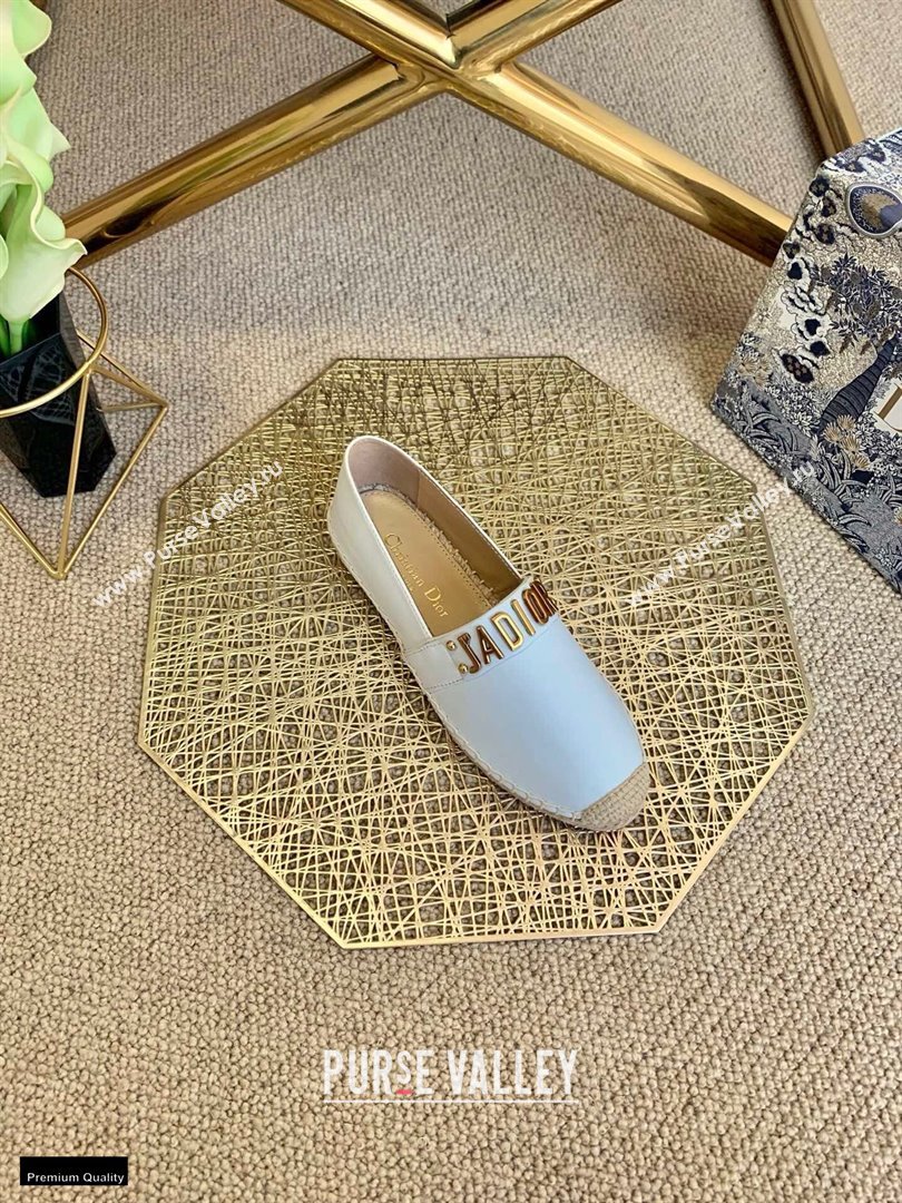 Dior Leather Jadior Espadrilles White 2021 (lirenfang-21022221)