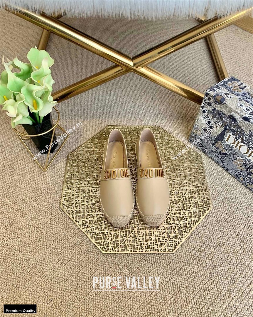 Dior Leather Jadior Espadrilles Nude 2021 (lirenfang-21022222)