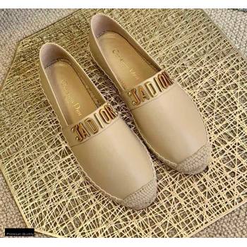 Dior Leather Jadior Espadrilles Nude 2021 (lirenfang-21022222)