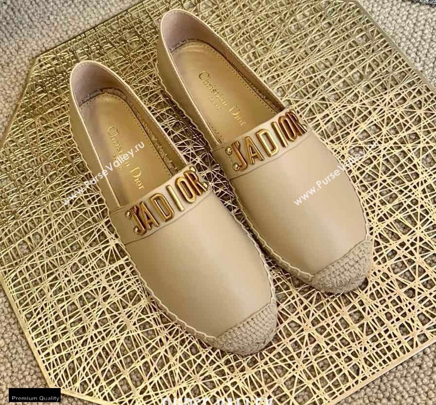 Dior Leather Jadior Espadrilles Nude 2021 (lirenfang-21022222)