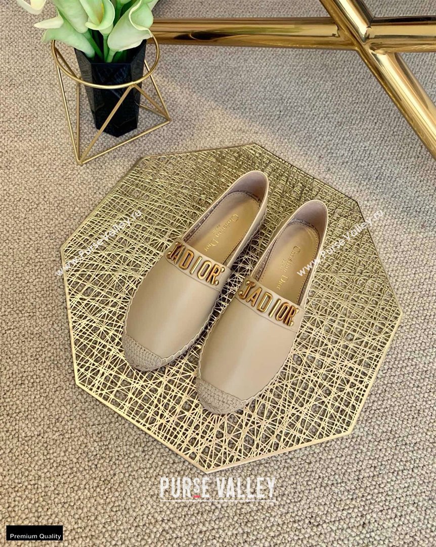 Dior Leather Jadior Espadrilles Nude 2021 (lirenfang-21022222)