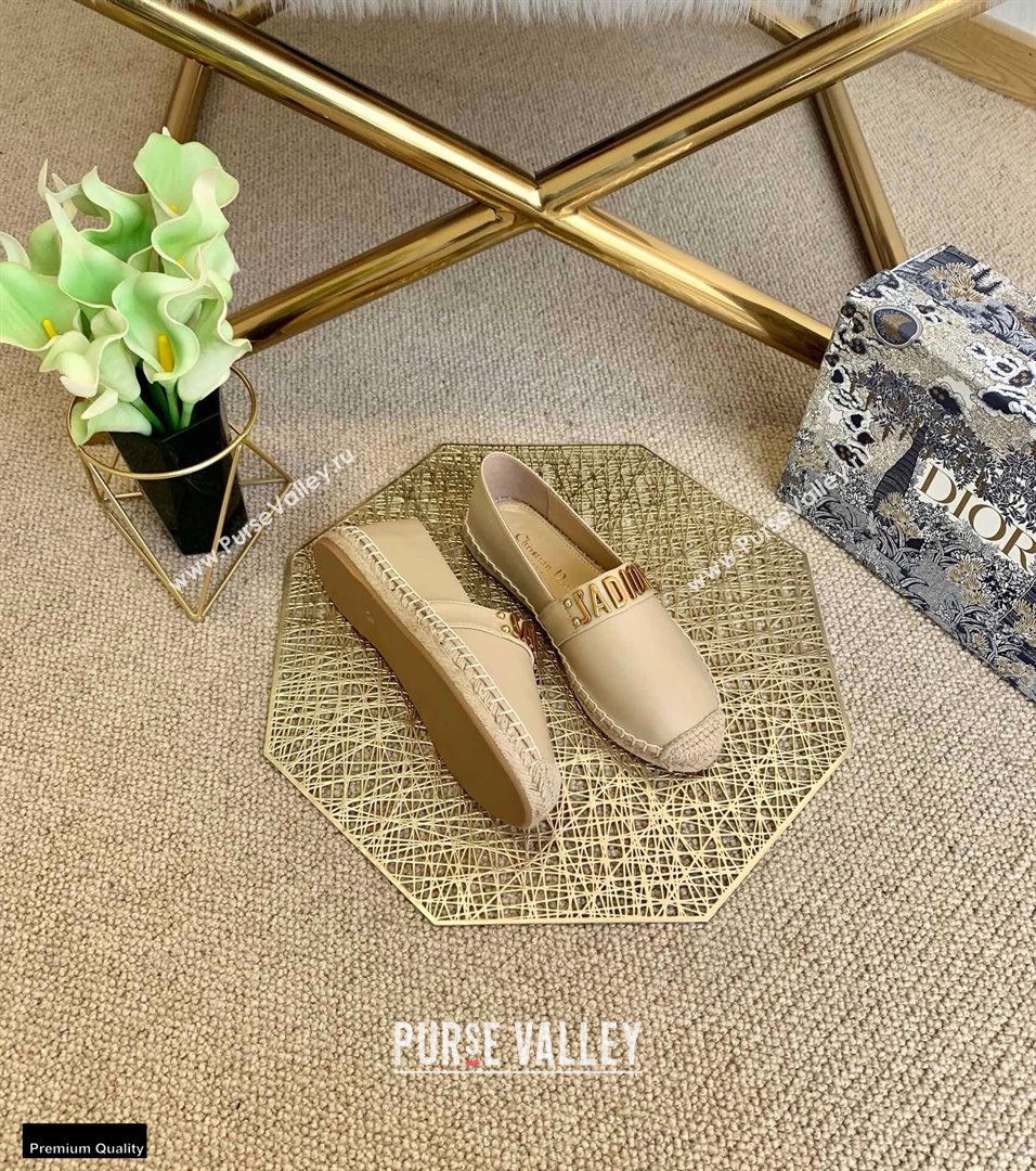 Dior Leather Jadior Espadrilles Nude 2021 (lirenfang-21022222)