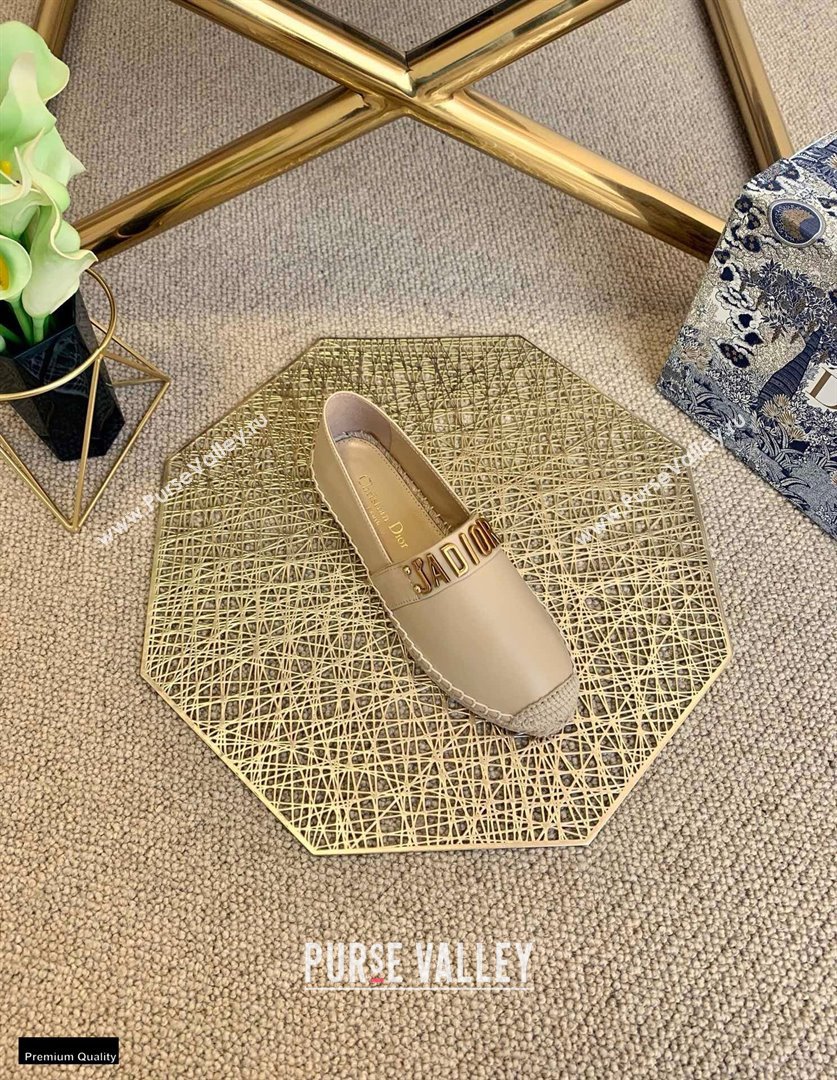 Dior Leather Jadior Espadrilles Nude 2021 (lirenfang-21022222)