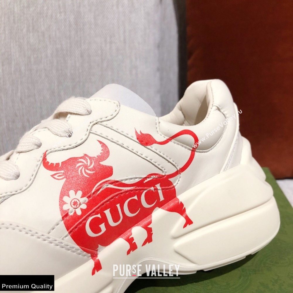 Gucci Rhyton Leather Lovers Sneakers 32 2021 (kaola-21022347)