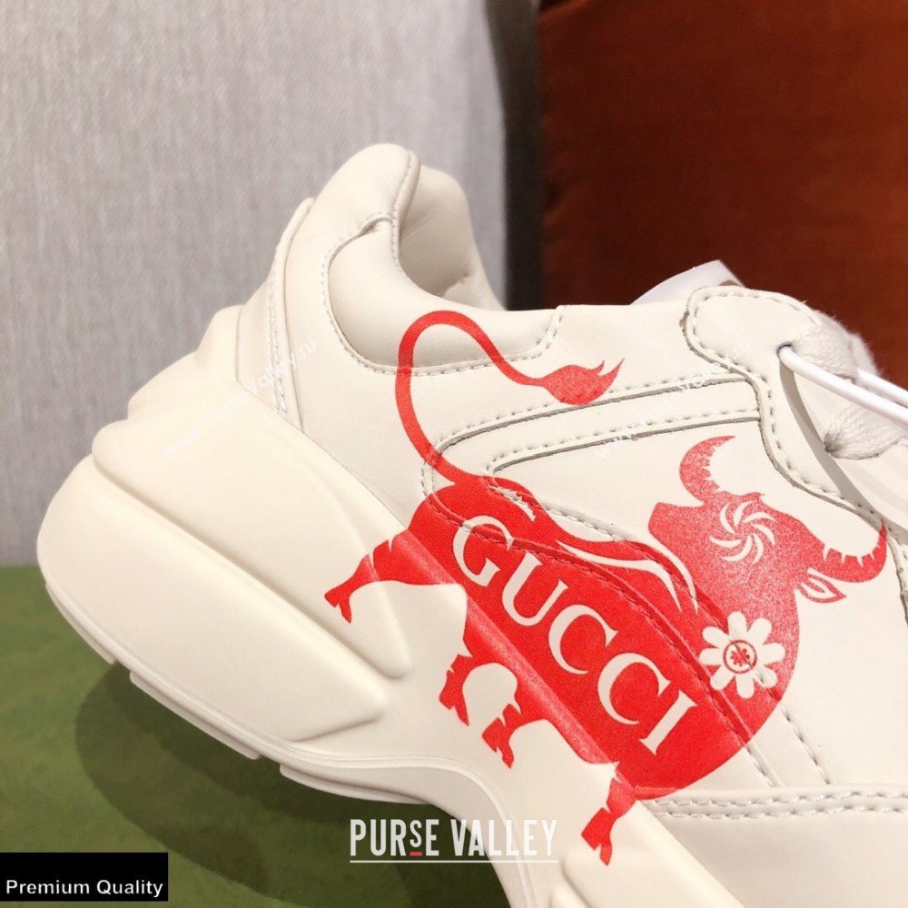 Gucci Rhyton Leather Lovers Sneakers 32 2021 (kaola-21022347)