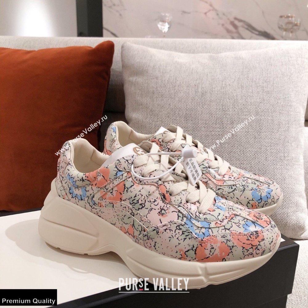 Gucci Rhyton Leather Lovers Sneakers 27 2021 (kaola-21022342)