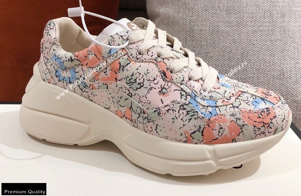 Gucci Rhyton Leather Lovers Sneakers 27 2021 (kaola-21022342)