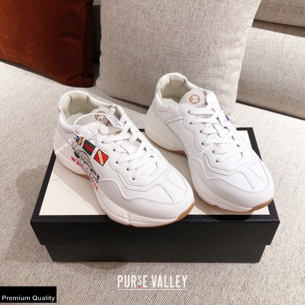 Gucci Rhyton Leather Lovers Sneakers 31 2021 (kaola-21022346)