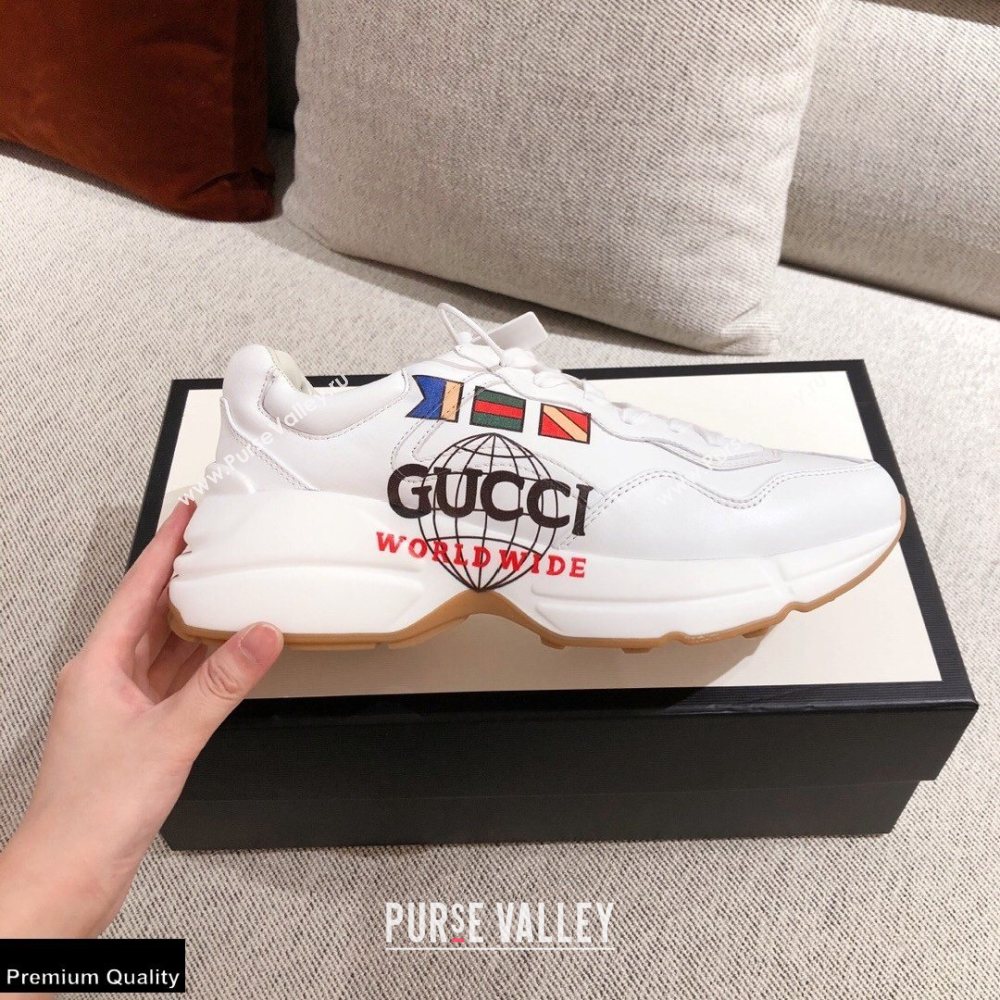 Gucci Rhyton Leather Lovers Sneakers 31 2021 (kaola-21022346)