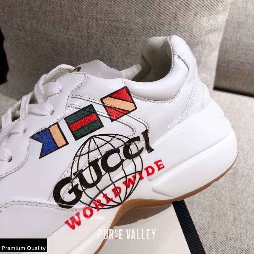 Gucci Rhyton Leather Lovers Sneakers 31 2021 (kaola-21022346)